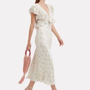 Loveshackfancy Lillian silk dress size 2